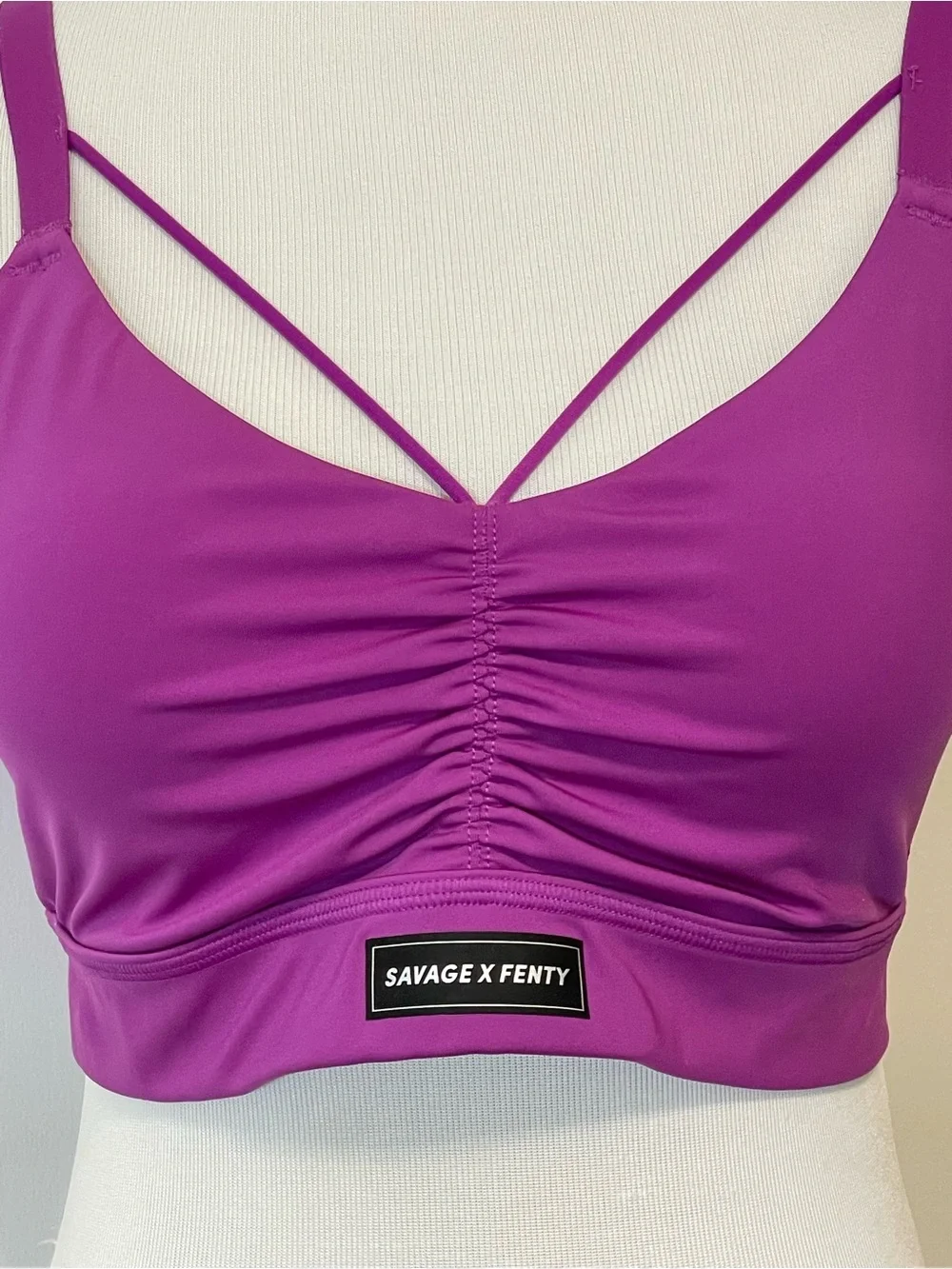 Savage X Fenty Curve Alert Medium-Impact Purple Women’s Sports Bra Size L